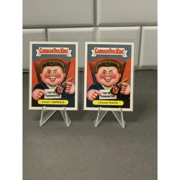 Arnold Schwarzenegger Terminator Donald Trump Apprentice Card Garbage Pail Kids - Picture 1 of 2